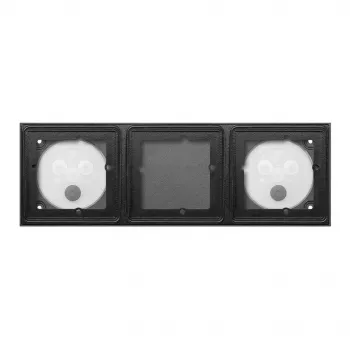GIRA 551300 Scatola da incasso 3 posti System 106 nero