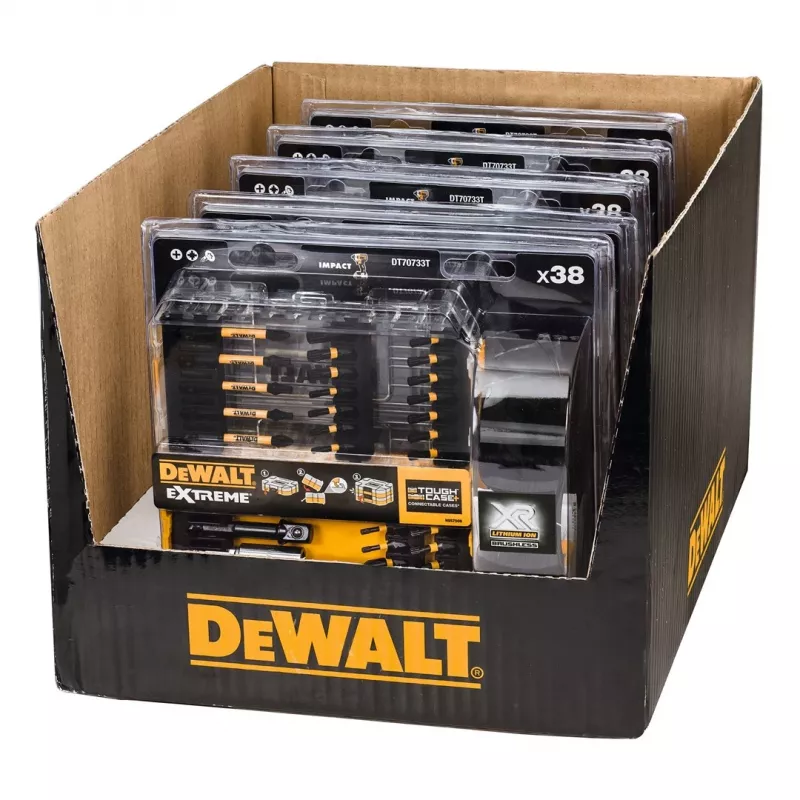 Set di 38 punte per cacciavite DEWALT DT70733T-QZ con portapunte magnetico