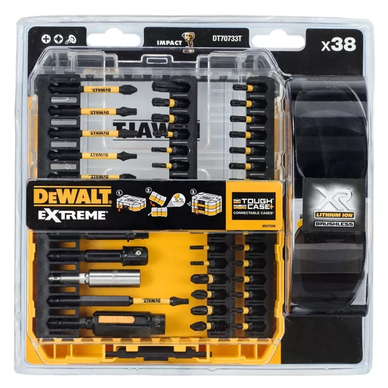 Set di 38 punte per cacciavite DEWALT DT70733T-QZ con portapunte magnetico