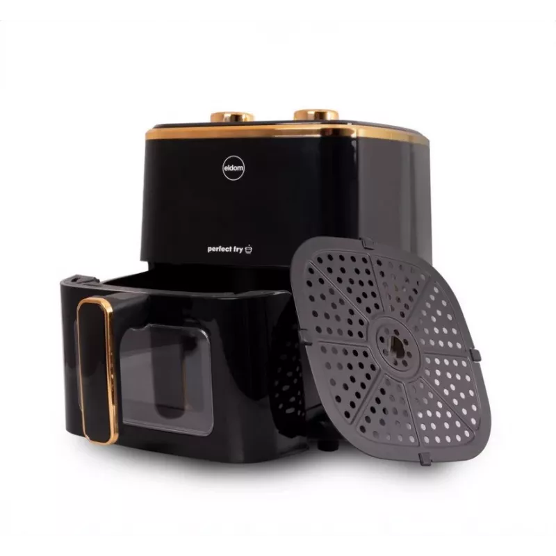 Friggitrice senza olio ELDOM FRITTA 5,0 L temperatura regolabile timer 1500 W singola 5 L friggitrice ad aria standalone nero