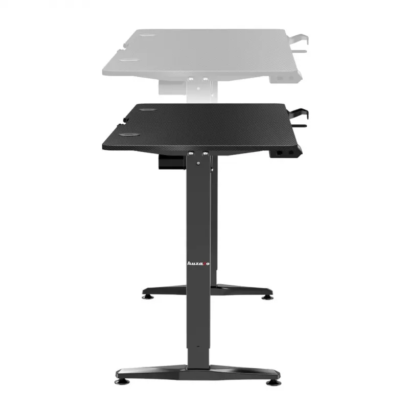 Scrivania gaming HUZARO HERO 8.5 nero 140x60 cm