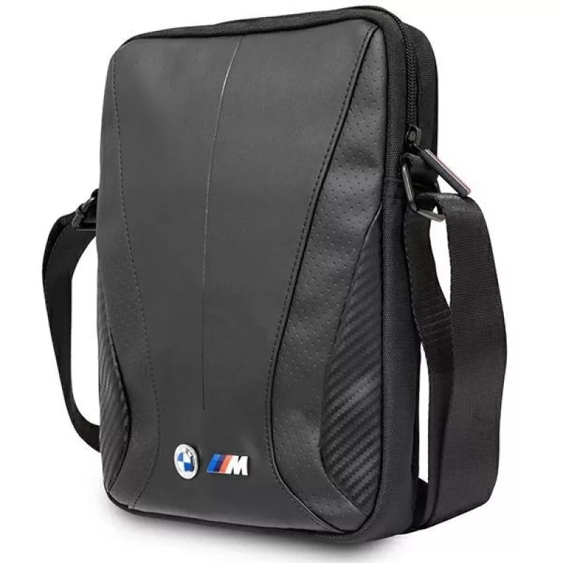 Borsa per tablet BMW Carbon Tricolour 10 inch nera