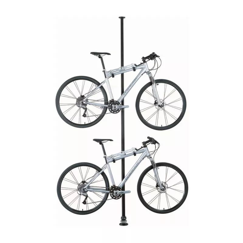 Topeak Dual-Touch cavalletto per biciclette da pavimento a soffitto per 2 biciclette, nero/argento