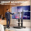ONKRON TS2811E-B supporto TV mobile per schermi 50-120 pollici, nero