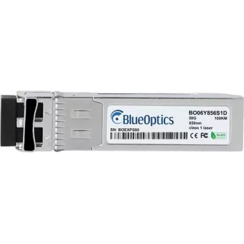BlueOptics SFP-50G-SR-S ricetrasmettitore SFP56 compatibile, LC duplex, 50GBASE-SR, fibra multimodale, 850nm, 100m, 0-70°C, DDM