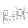 BLOW 76-855# supporto da parete per TV da 10-27 pollici, max 20 kg, nero
