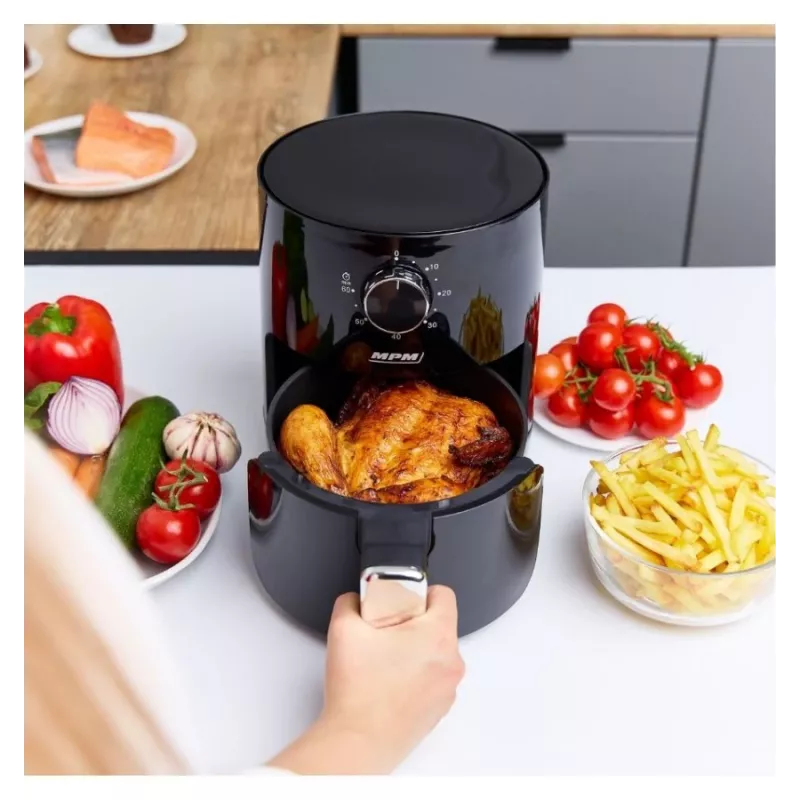 MPM MFR-12 friggitrice ad aria calda 1500W 3,2L nero