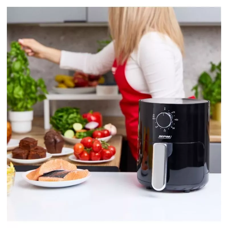 MPM MFR-12 friggitrice ad aria calda 1500W 3,2L nero
