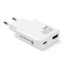 EVERACTIVE caricabatterie da parete GaN QC3.0 45W USB-C SC-460Q bianco