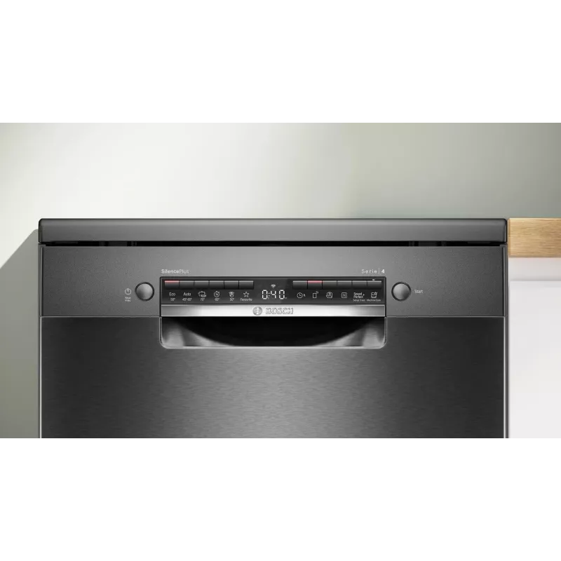 Bosch SMS4ENC06E lavastoviglie a libera installazione, 13 coperti, 44 dB, silver inox