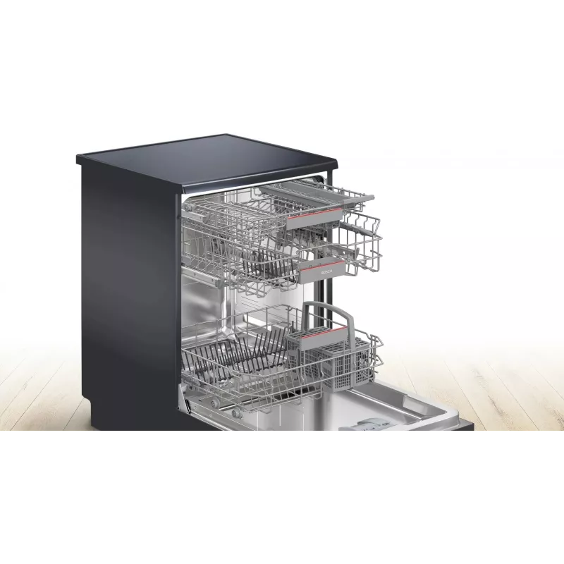 Bosch SMS4ENC06E lavastoviglie a libera installazione, 13 coperti, 44 dB, silver inox