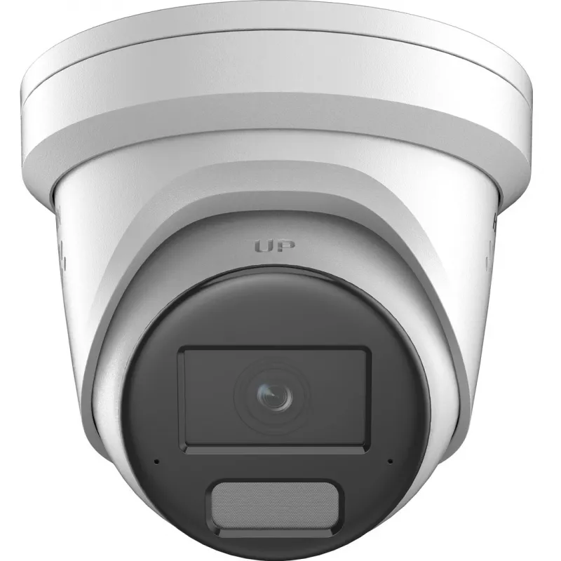 Telecamera di rete fissa turret Hikvision Pro Series 6MP AcuSense con luce strobo e avviso acustico