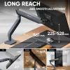 ONKRON G95-G Supporto da tavolo per monitor 17-45 pollici, grafite