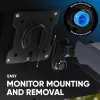 ONKRON G95-G Supporto da tavolo per monitor 17-45 pollici, grafite