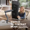 ONKRON G95-G Supporto da tavolo per monitor 17-45 pollici, grafite