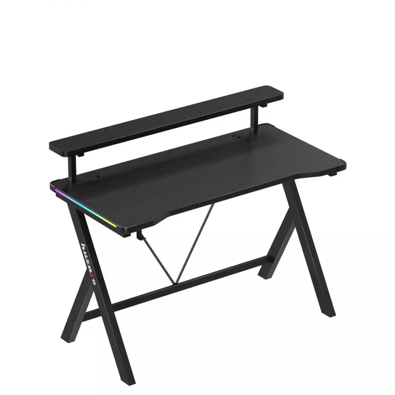 HUZARO Hero 1.9 Scrivania gaming RGB nera