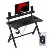 HUZARO Hero 1.9 Scrivania gaming RGB nera