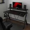 HUZARO Hero 1.9 Scrivania gaming RGB nera