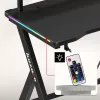 HUZARO Hero 1.9 Scrivania gaming RGB nera
