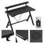 HUZARO Hero 1.9 Scrivania gaming RGB nera
