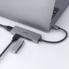 AUKEY CB-C63 Hub USB-C Ultra Slim 4-in-1 alluminio grigio siderale