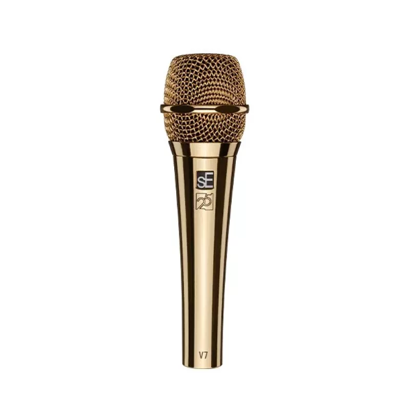 sE Electronics V7 G-25AE Microfono dinamico, oro (edizione speciale 25° anniversario)