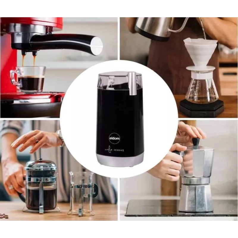 ELDOM MK40 Macinacaffè nero 150W macina a lame