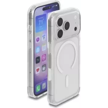 Delock custodia protettiva per iPhone 17 Pro compatibile MagSafe trasparente-bianco (81643)