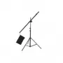 Walimex stativo a giraffa con contrappeso, 120-220 cm, portata 5 kg, nero