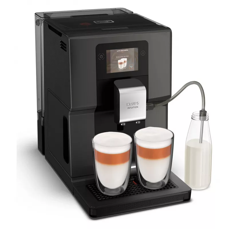 KRUPS Intuition Preference EA872B10 macchina per caffè automatica con preparatore cappuccino, 15 bar, nero