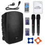 V-TONE BQ12 GO MP3 diffusore attivo 8 inch con batteria, microfono wireless e telecomando, nero