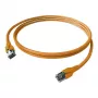 ZVK EasyLan CP1KOBOBO0010 cavo patch FlexBoot Cat.6 schermato arancione 1.0m
