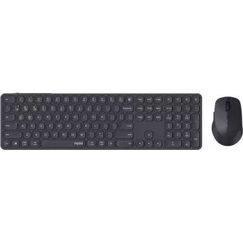 Rapoo E9810M set desktop wireless multi-mode, QWERTZ, grigio scuro