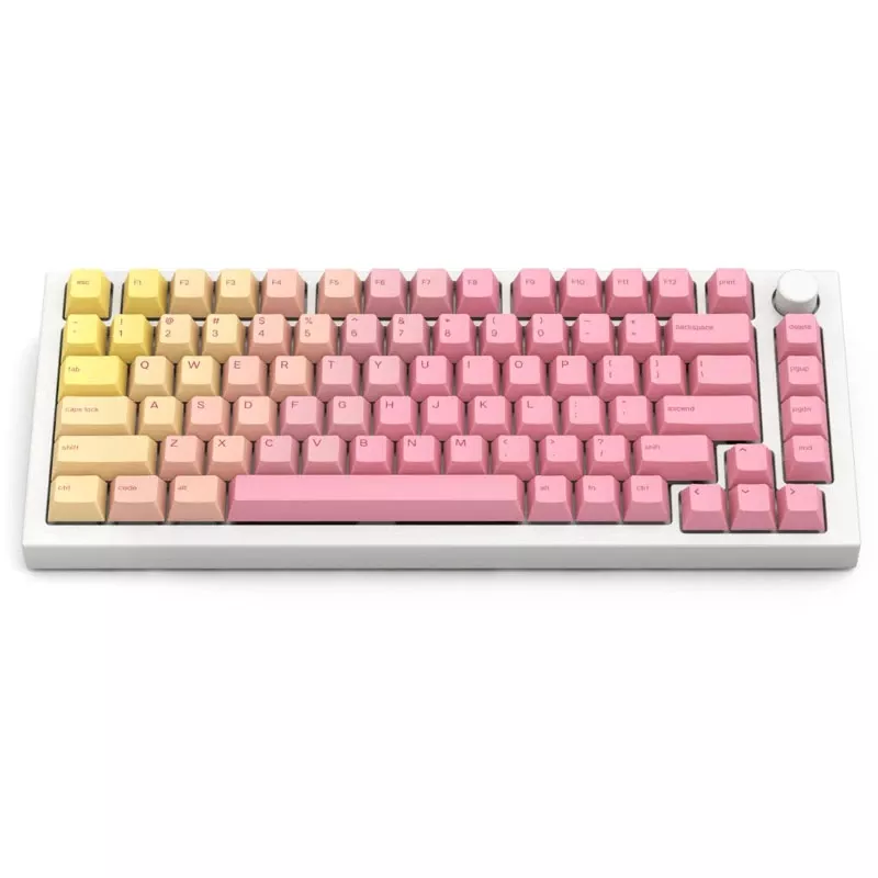 Glorious GPBT keycaps - Pink Grapefruit (114 tasti, profilo Cherry, PBT, dye-sublimated)
