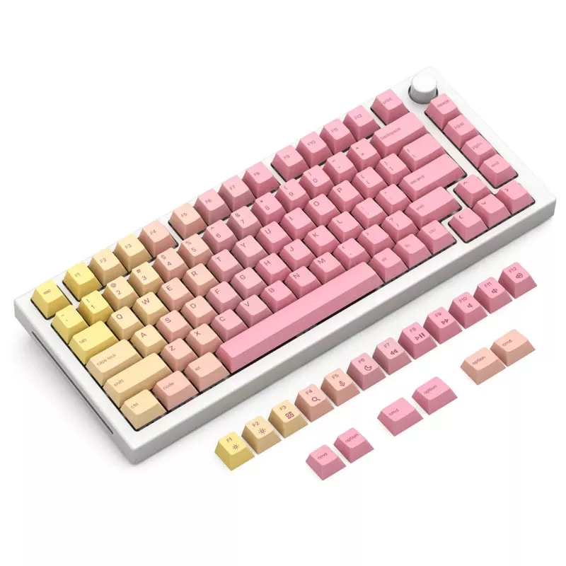 Glorious GPBT keycaps - Pink Grapefruit (114 tasti, profilo Cherry, PBT, dye-sublimated)