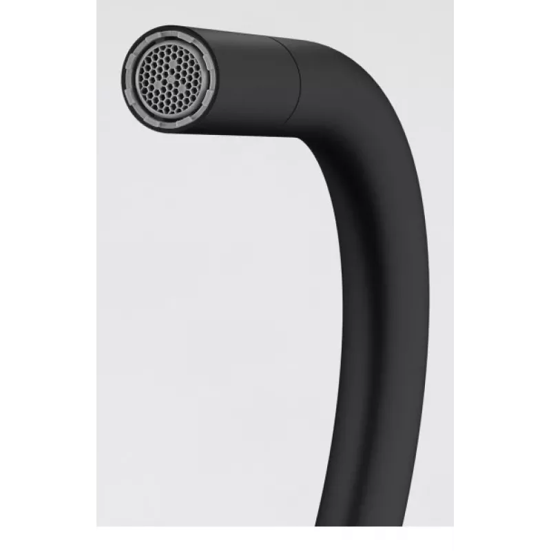Franke Maris Slim J Miscelatore da cucina con doccetta estraibile, Nero opaco