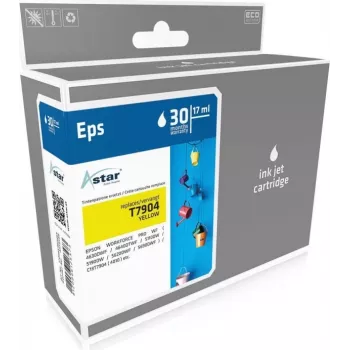 ASTAR cartuccia d'inchiostro compatibile giallo 17ml 2000 pagine per Epson WorkForce Pro WF-5110 WF-5190 WF-5620 WF-5690