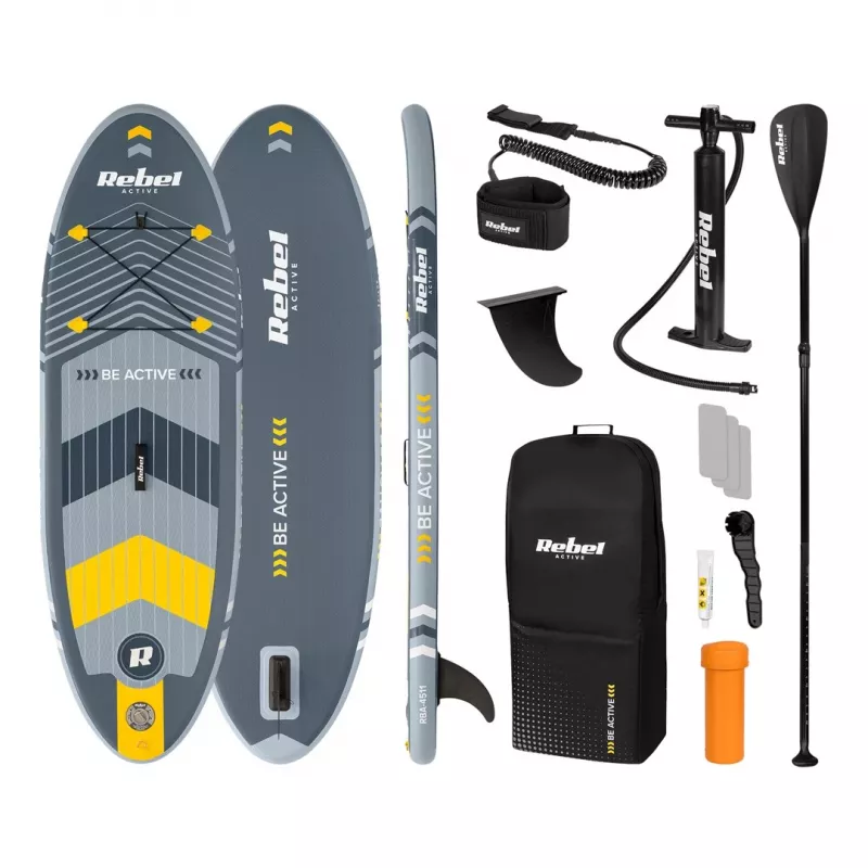 REBEL ACTIVE Small gonfiabile SUP tavola grigio RBA-4511