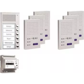 TechniSat TCS sistema citofonico audio set PPAF06-EN/02 AP vivavoce 6 utenti
