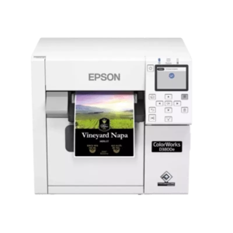 Epson ColorWorks D3800e etichettatrice a colori, inkjet, USB, Ethernet, bianco