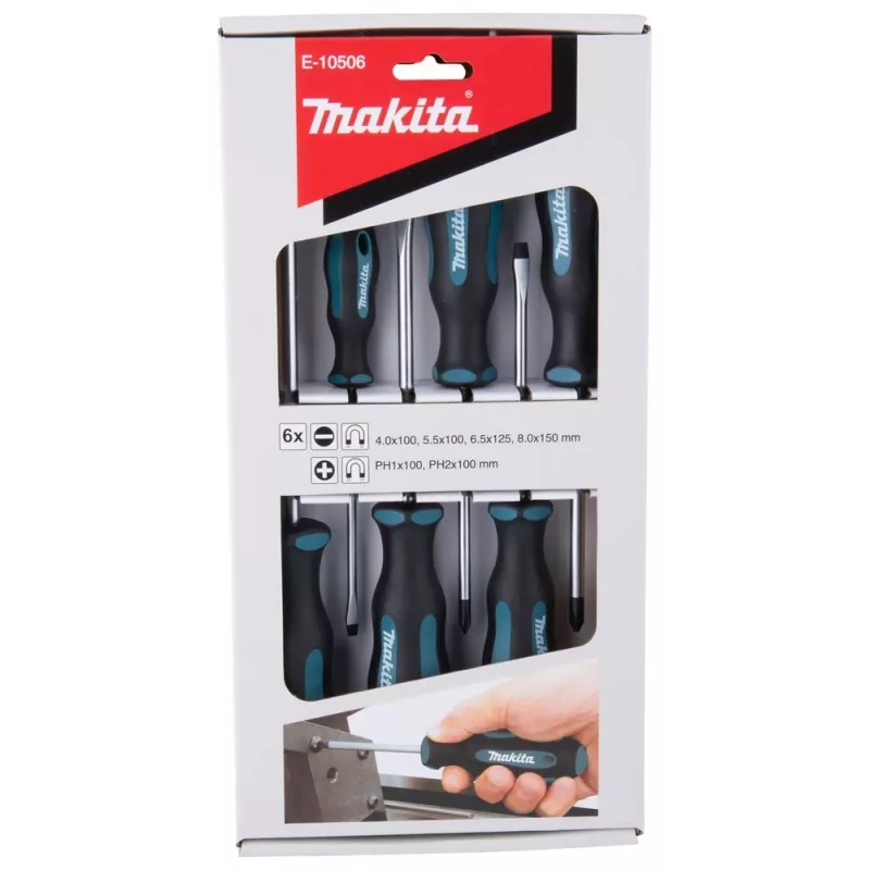 Makita E-10506 Set di cacciaviti, 6 pz.