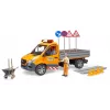 BRUDER MB Sprinter Municipal con modulo luci e suoni, arancione, scala 1:16