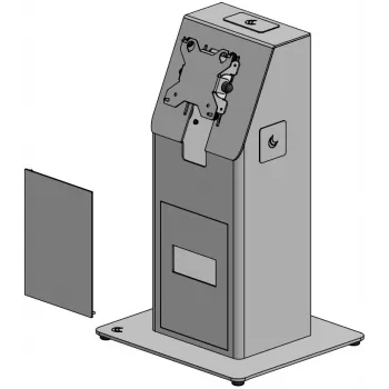 Ergonomic Solutions Mini Kiosk con piastra di base per montaggio a tavolo - nero