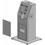 Ergonomic Solutions Mini Kiosk con piastra di base per montaggio a tavolo - nero