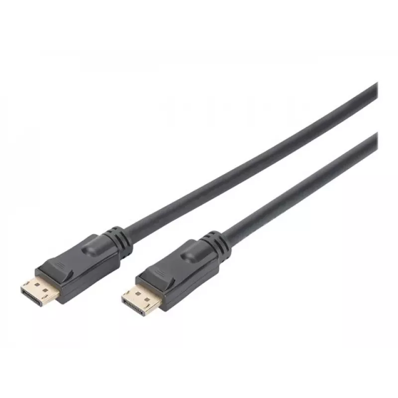 DIGITUS Cavo DisplayPort con amplificatore 4K 60Hz UHD DP/DP M/M nero 20m