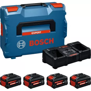 Bosch Professional 18V Starter Set 2x ProCORE18V 5.5Ah 2x ProCORE18V 8.0Ah + caricabatterie doppio GAL 18V2-160 in L-BOXX 102 (1600A0373Y)