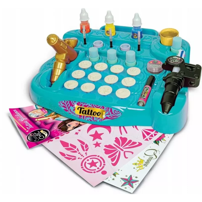 Clementoni Crazy Chic Tattoo Studio set creativo