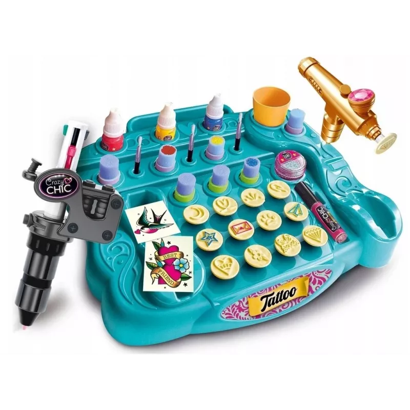 Clementoni Crazy Chic Tattoo Studio set creativo