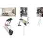 Hailo L80 ComfortLine scaletta a 3 gradini, gradini XXL in alluminio con rigatura antiscivolo, gradini extra profondi, portata 150 kg