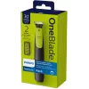 Philips OneBlade QP2510/15 rasoio e trimmer - nero/limette, a batteria, 30 minuti di autonomia